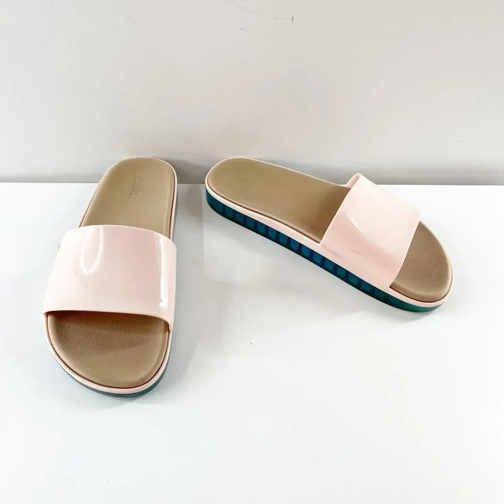 Melissa Beach Pool Slide Sandals in Pink 7